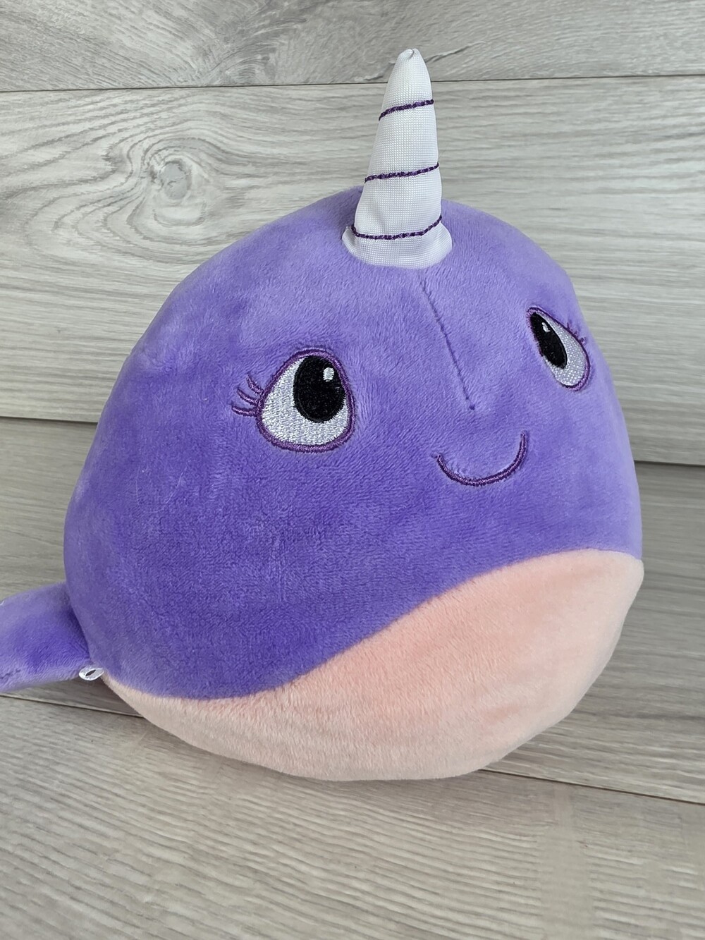 Purple Narwhal Unicorn Plush Stuffed Animal, 8" SU17
